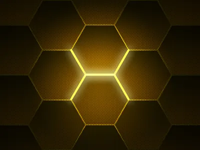 Hexagon Honeycomb 36days 36daysoftype design flat gradient hexagon honey honeycomb illustration letter letter h vector