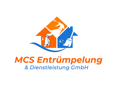MCS Entrumpelung & Dienstleistung company logo clean aesthetic elegant logo graphic design logo logo design timeless logo design visual identity
