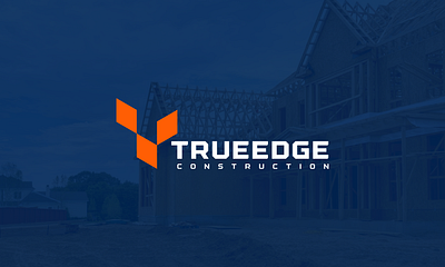 TrueEdge Construction Brand Identity Design builderbrandidentity constructionbranding constructionlogodesign contractorbranding minimallogo modernlogo