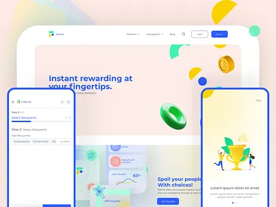 Fabrrik App branding creative agency design fabrrik reward app graphic design illustration logo product design ui user experience ux ux design