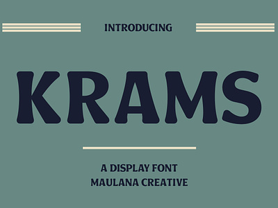 Krams Decorative Display Font