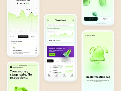 Home - Trendhunt ai app dashboard design fintech icon ios mobile stock ui ux