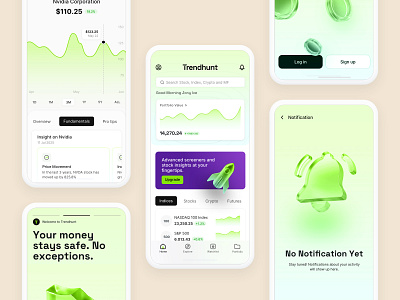 Home - Trendhunt ai app dashboard design fintech icon ios mobile stock ui ux