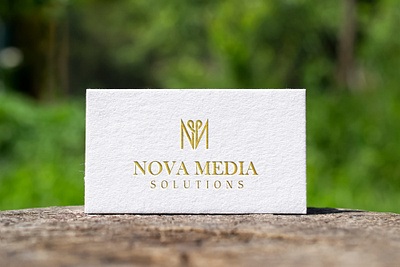 NOVA MEDIA LOGO DESIGN brand identity branding design flat logo full branding geometric logo design graphic design illustration logo logo design ui ux vector