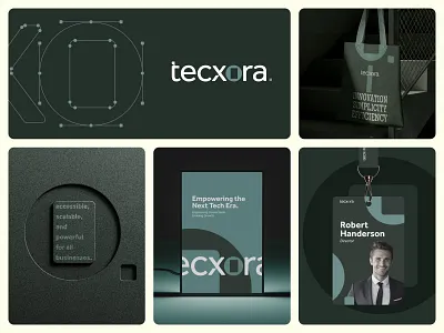 Tecxora Branding bento branding business corporate logo logo design logotype minimalist software company tech wordmark