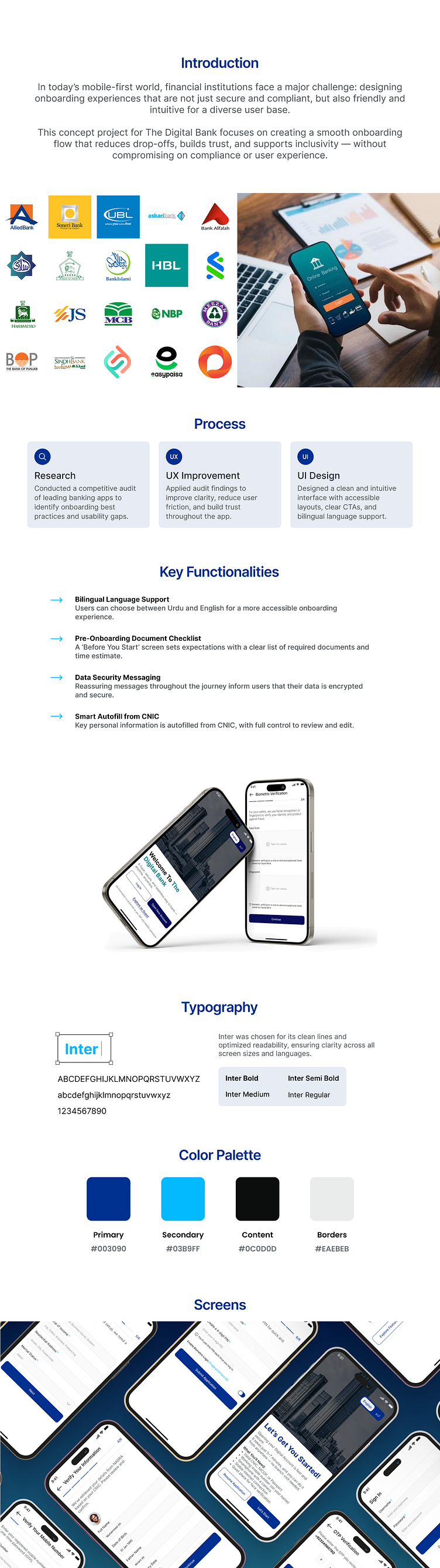 The Digital Bank Onboarding Flow - UI/UX Case Study by Urooba Shameem ...