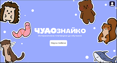 ЧудоЗнайко (WonderWhiz) - learning platform branding graphic design logo ui