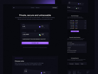 🪙Crypto Exchange — Web3 Landing Page Design | Bitcoin, Ethereum crypto crypto design crypto exchange defi defi landing dex landing landing page landing page crypto uiux web3