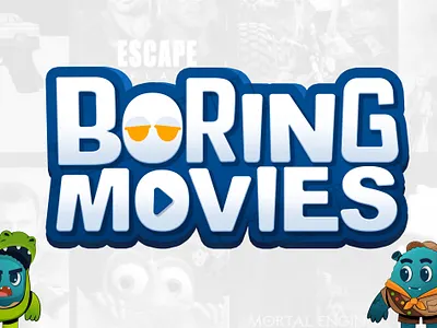 Boring Movies Game Logo branding game gamelogo illustration illustrator logo vector