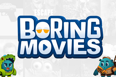 Boring Movies Game Logo branding game gamelogo illustration illustrator logo vector