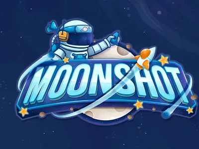 Moonshot Game Logo branding design game gamelogo illustration illustrator vector