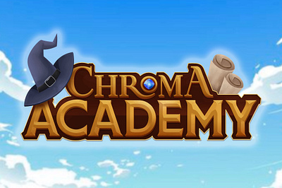 Chroma Academy game Logo branding design flat game gamelogo illustration illustrator logo vector
