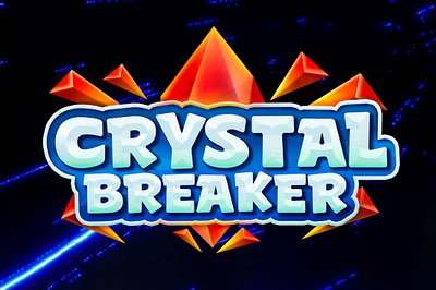 Crystal Breaker Game Logo branding design flat game gamelogo graphic design illustration illustrator logo vector