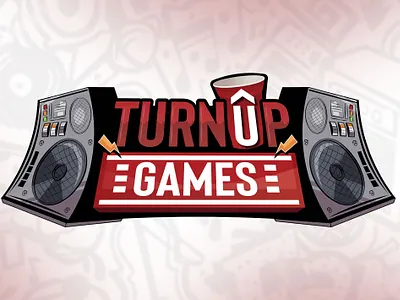 TurnUP game Logo branding design flat game gamelogo graphic design illustration illustrator logo vector