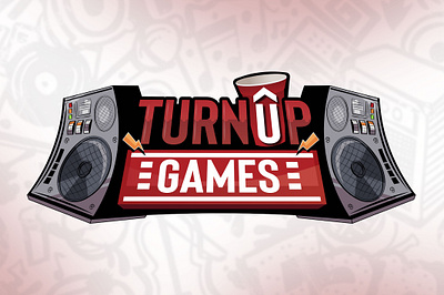 TurnUP game Logo branding design flat game gamelogo graphic design illustration illustrator logo vector