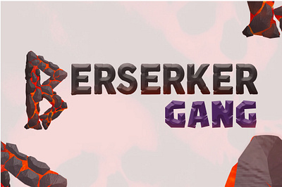 Berserker Gang game Logo branding design flat game gamelogo graphic design illustration illustrator logo vector