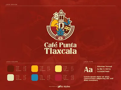 Logo Café Punta Tlaxcala apizaco branding coffee illustration logo logotype mexico tlaxcala traditions