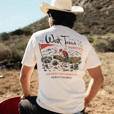 West Texas Municipal badge design branding illustration t shirt design vintage vintage badge