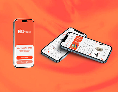 Redesign Shopee App app design app redesign design system e commerce figma mobile ui prototyping redesign shopee uiux user experience user interface visual design wireframe