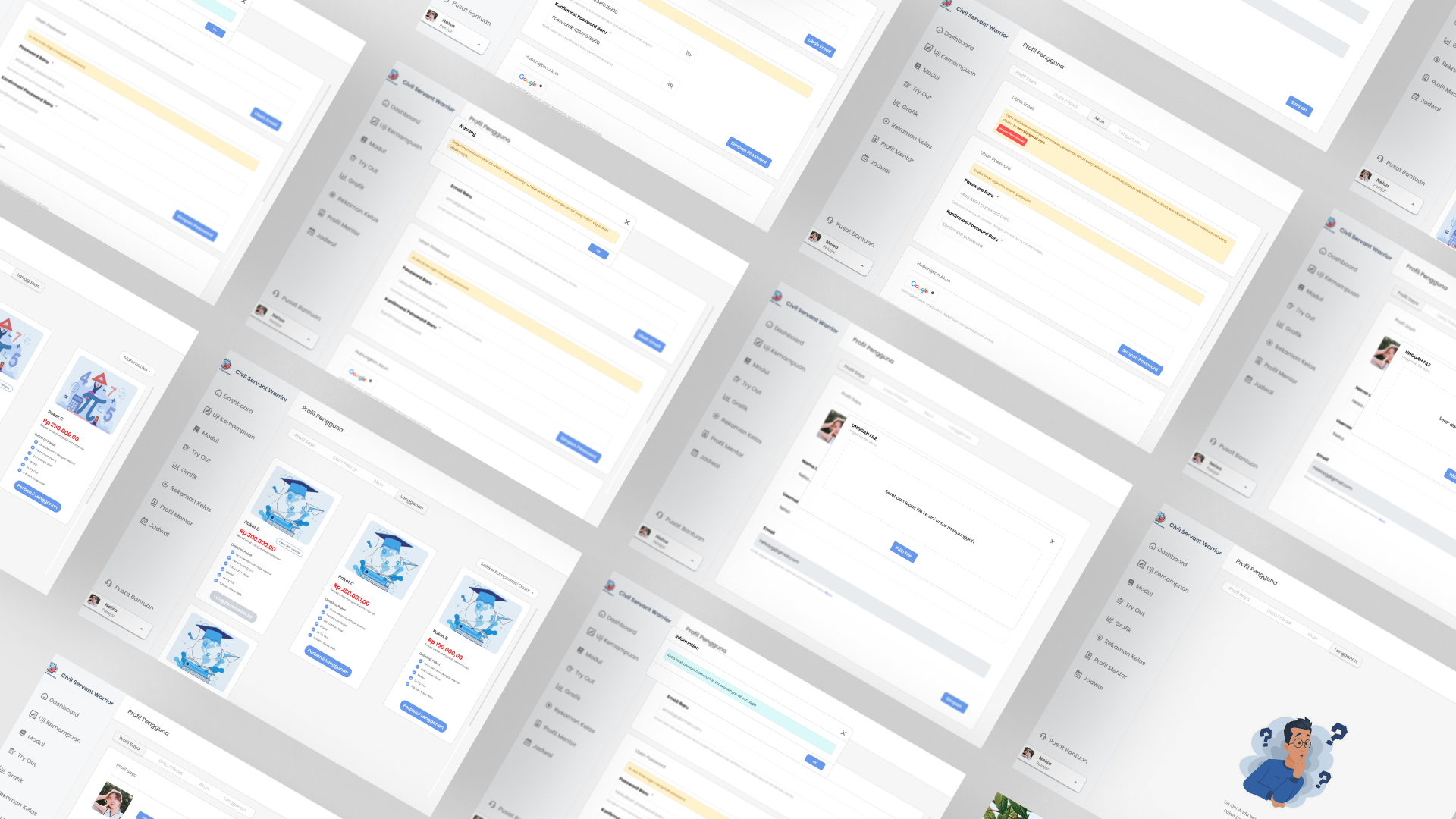 Civil Servant Warrior – Profile Feature dashboard design profile ui ui web ux web design
