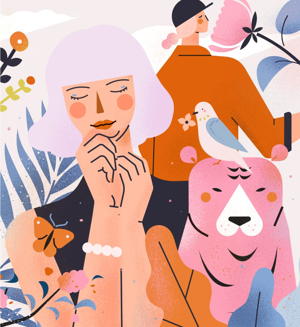 小园素作品：森之语 design flat graphic design illustration vector