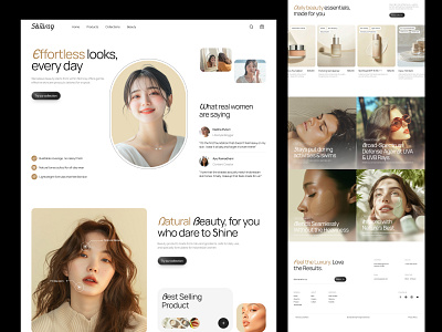 Skinray - Skin Care Store eCommerce beauty branding care clinic design ecommerce elementor feminine framer healthy landing online page shop skin store ui webflow website wordpress