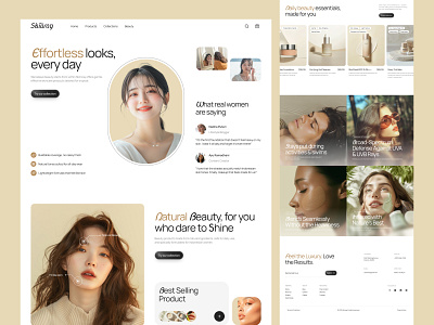 Skinray - Skin Care Store eCommerce beauty branding care clinic design ecommerce elementor feminine framer healthy landing online page shop skin store ui webflow website wordpress
