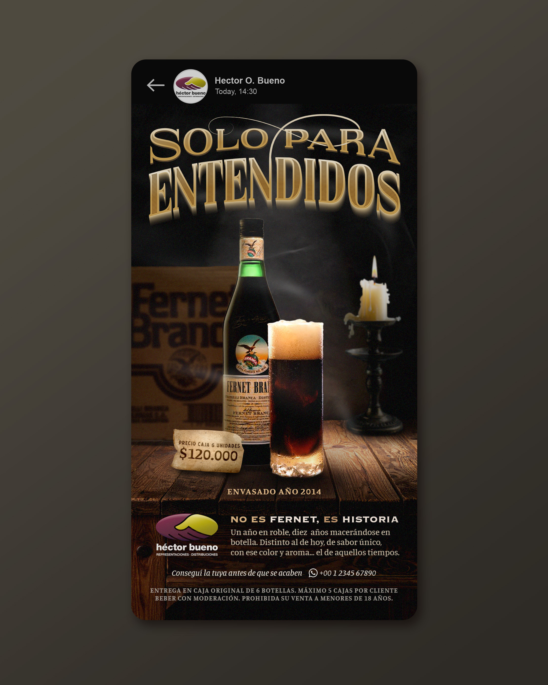 Fernet Branca by Hector Bueno – 10-Year Edition Advertising advertising artdirection campaign fernetbranca graphic design lettering socialmedia