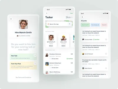 Nearme - Discovery & Community Connection App Design app design booking community app design design trends google nearme home services ios app location app map mobile ui navigation nearby on demand service service app service provider ui ui design ui inspirations uiux