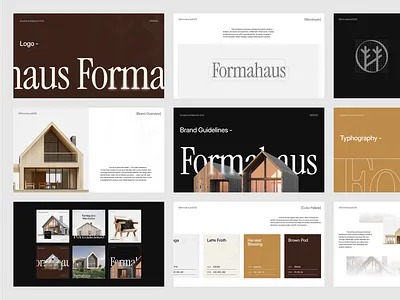Forma Haus : Architecture Firm - Visual Branding architecture brand book brand guideline brand implementation branding clean design corporate identity design agency graphic design graphic element home house identity design logo logo design logo guide social media visual branding visual identity