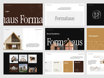 Forma Haus : Architecture Firm - Visual Branding architecture brand book brand guideline brand implementation branding clean design corporate identity design agency graphic design graphic element home house identity design logo logo design logo guide social media visual branding visual identity