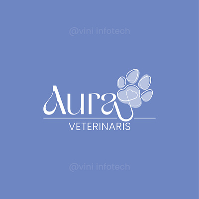 Aura Veterinaris Logo graphic design logo