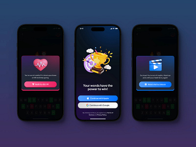 🎮 Gamify Mobile App UI Design | Onboarding & Popups app design figma gamify gaming app ui popup design uxui