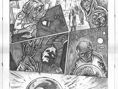 Comics O.P. 2025 comic comicsart conceptart digitalarts editorial illustration skecht wacom intuos