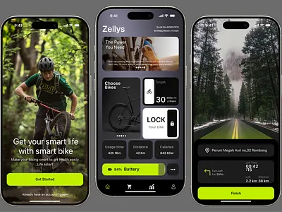 Teguh Irvan Ariyanto - Smart Bike App app design app mobile bicycle bike cycling graphic design illustration