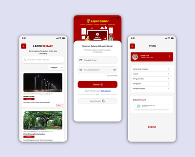 Redesign Lapor Semar App UI - Client Project