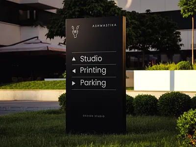 SignBoard of Ashwastika Design Studio 3dmockupdesign ashwastikadesignstudio brandingmockup brandpresentation cleandesign creativedirection designstudio designsystem dribbblecommunity dribbbledaily dribbblegraphics dribbbleshowcase graphicdesigninspiration minimaldesign mockupdesign modernbranding signagedesign studiomockup visualidentitydesign wayfindingdesign