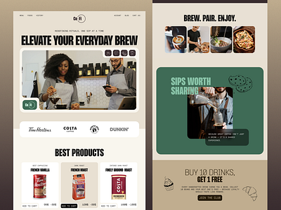 Coffee Shop - eCommerce website coffee coffee shop website design ecommerce ecommerce website landing page design landingpage minimal modern design product sale website redesign ui design ux design web design webdesign website design