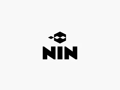 NIN games logo minimal ninja simple
