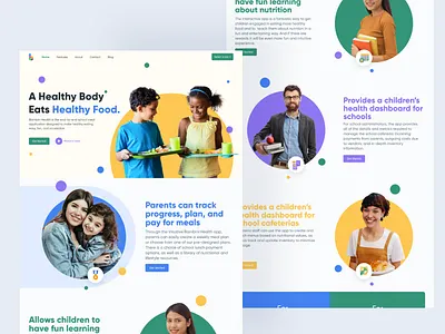 Bambini health animation branding graphic design logo ui