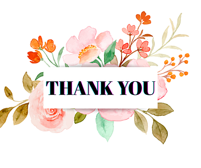 Facebook post "THANK YOU" branding graphic design logo typography