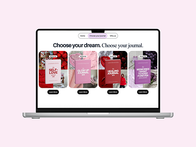 Website / Wellness Journals branding design graphic design journal ui ux