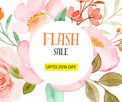 FACEBOOK POST " FLASH SALE " branding graphic design logo typography