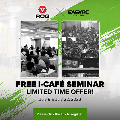 i-Cafe Seminar EASYPC/ROG 2023 graphic design seminar