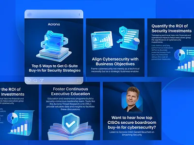 Social Media Carousel for Acronis carousel social media