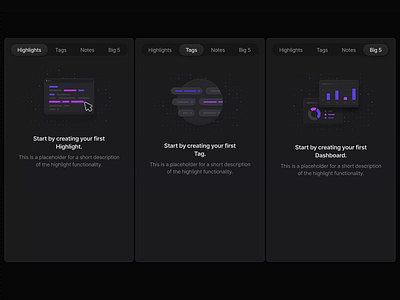 More empty state icons I designed for a project? icons illustration product design saas web app