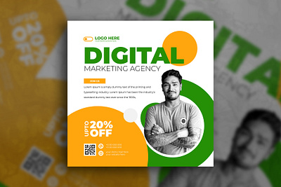 Marketing agency social media banner agency banner business company conference corporate design graphic design marketing post social media template webinar