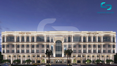 3D Architecture Design For Hotel 3d 3d modeing 3d rendering architecture exterior exteriorarchitecture hotelarchitecture modernarchitecture rendering visualization