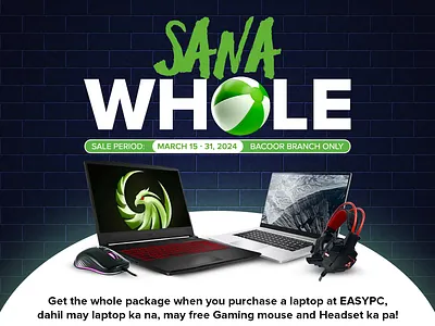 Laptop Package Summer tech theme easypc green headsets laptop mouse