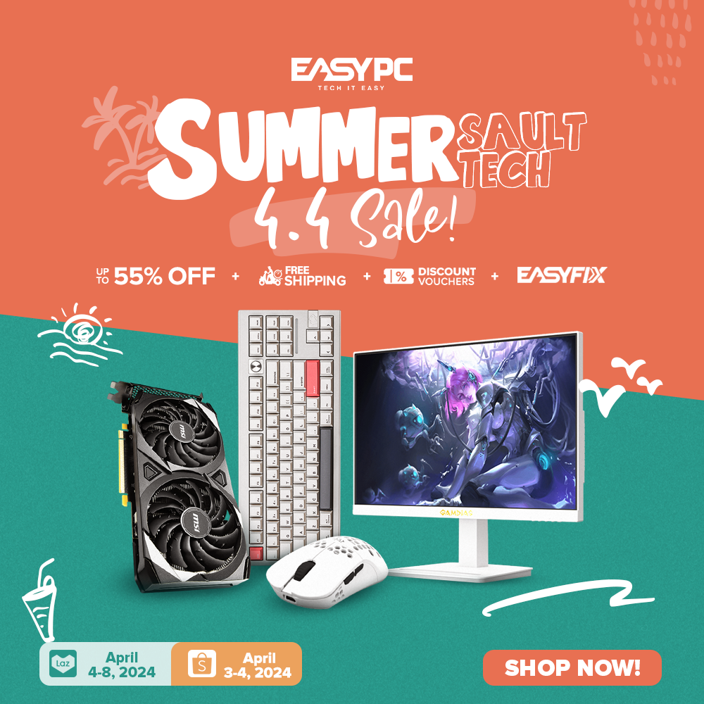 4.4 Sale easypc branding graphic design poster summer